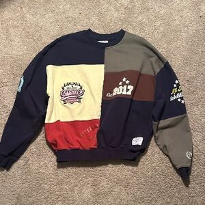 Vintage Patchwork Crewneck Sweater